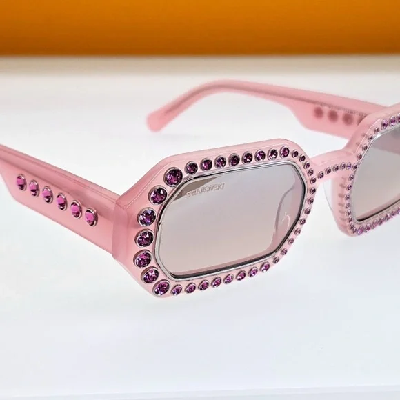 Swarovski Crystal Geometric Sunglasses - Picture 5 of 10